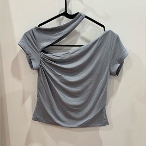 Meshki Gray Asymmetrical Shirt
